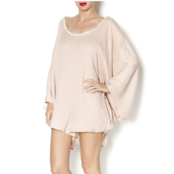 Honey Punch Dresses & Skirts - Blush Shell Trimmed Romper- BRAND NEW W/TAGS